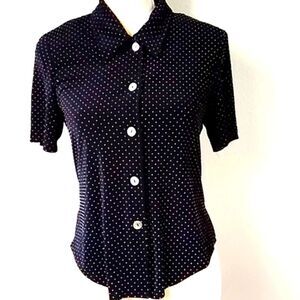 Vintage Ronni Nicole  Polca Women Blouses Size 8